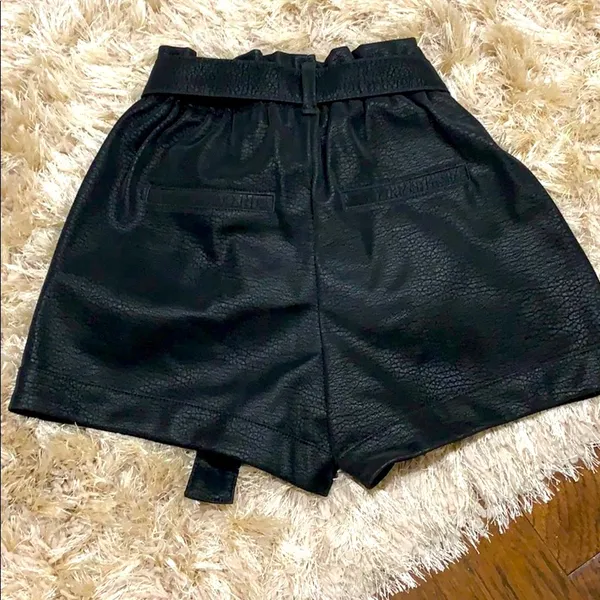 Express Super high waisted vegan leather short NWT - Image 3