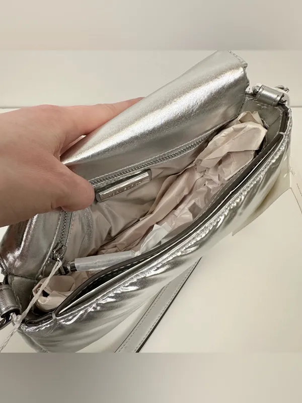 Tory Burch Britten Metallic Puffy Convertible Crossbody - Image 12