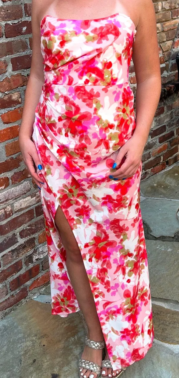 Fortunate One Gardenia Strapless Maxi Dress - Image 3