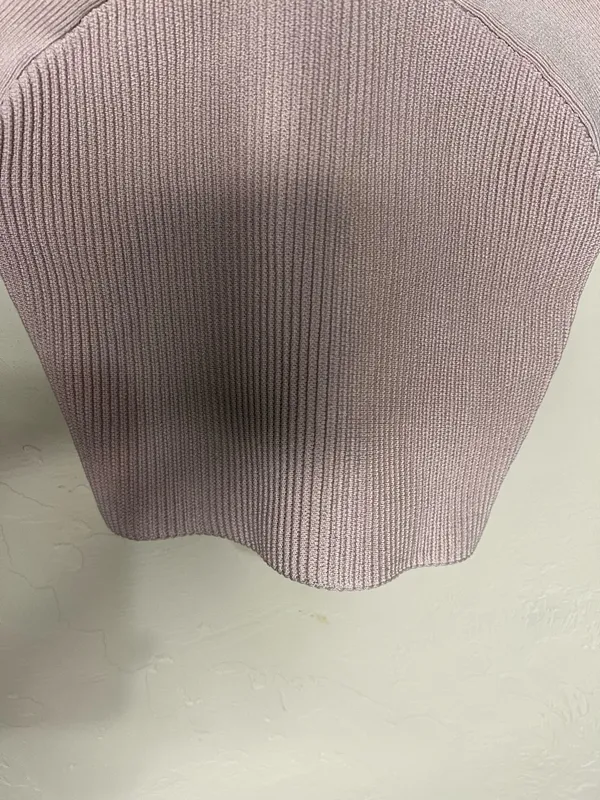 Babaton‎ Aritzia Sculpt Knit Criss Cross Mauve Pink Ribbed Cropped Tank Top - Image 4