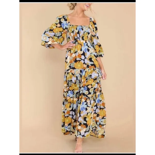 L*Space Dakota floral maxi Dress size Small - Image 5