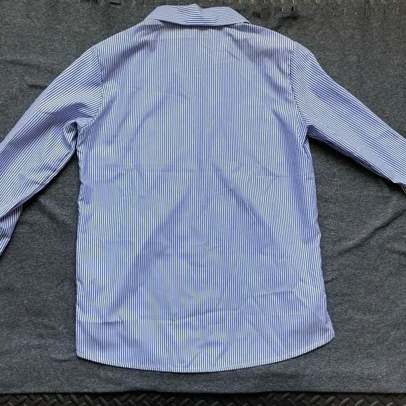 Women’s Stylish Striped Shirt Blue White Casual Button-Up size XS‎ NWOT - Image 6