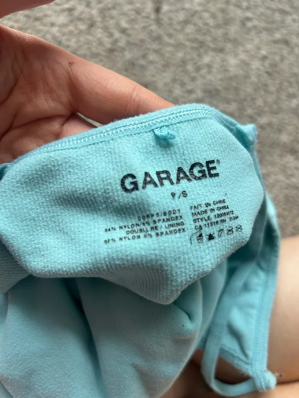 teal garage ribbed tank top - Image 3