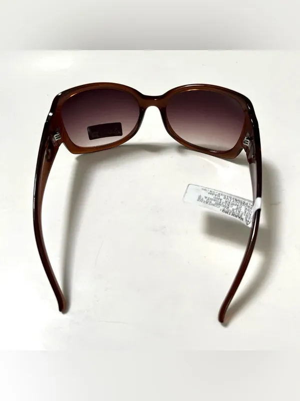New Original GUESS Butterfly Sunglasses GO00069 Acetate Brown Rhinestones - Image 3