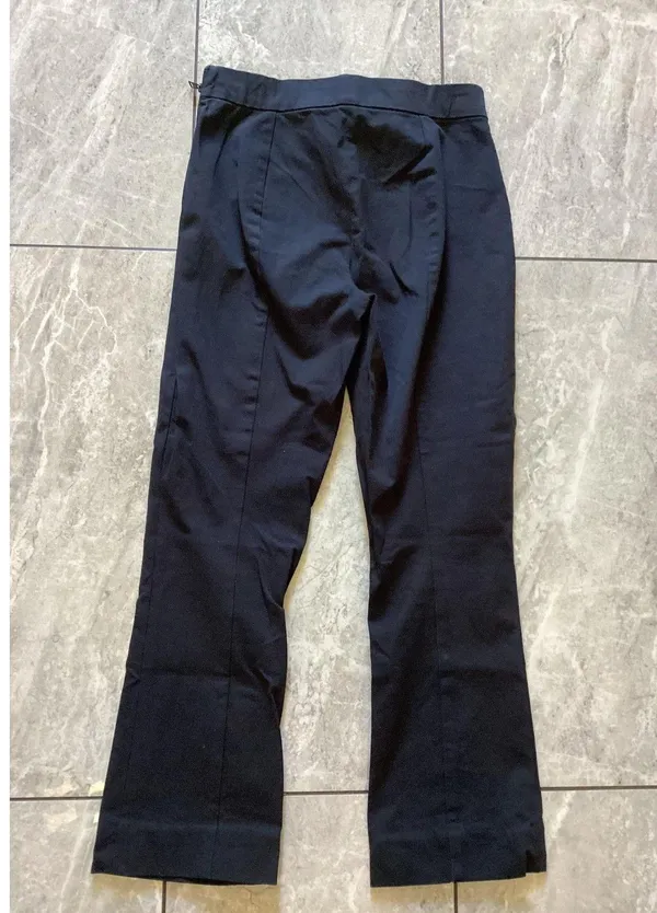 Everlane Pants Womens 4 Black Side Zip Stretch Dress Work Trousers Cotton Modal - Image 3