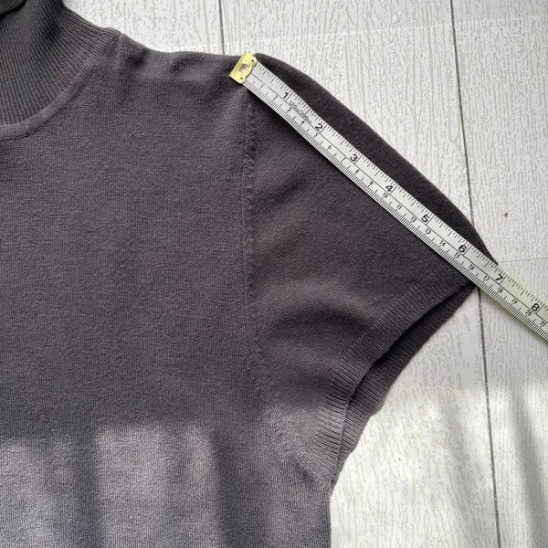 Zara Gray Knit Turtleneck Sweater Dress Size L - Image 6