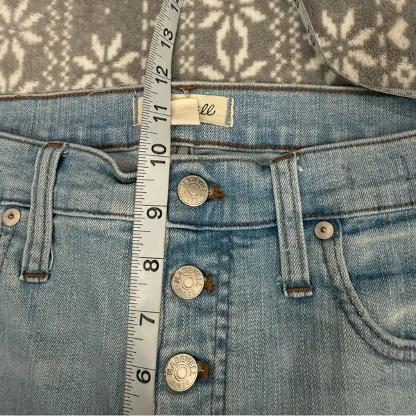 MADEWELL High Rise Skinny Crop Button‎ Front Edition JeanSize 30 Minimalist - Image 9