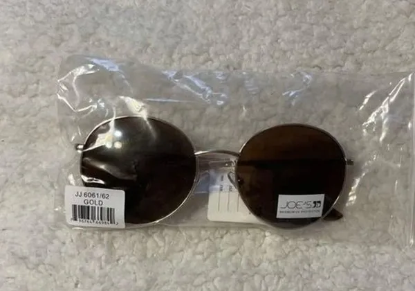 Joe's Jeans NWT Gold Round Aviator Sunglasses - Image 2