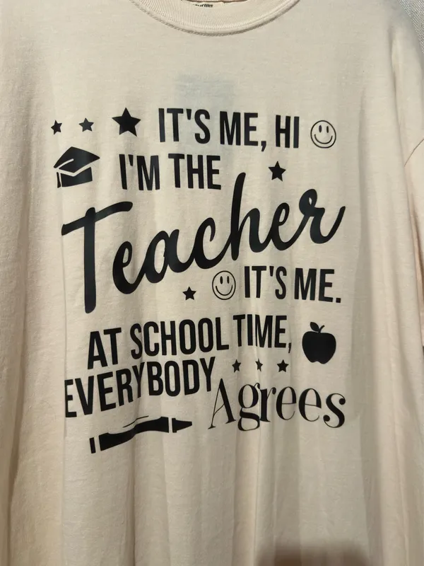 Comfort Colors Teacher Swiftie T-Shirt - Image 2