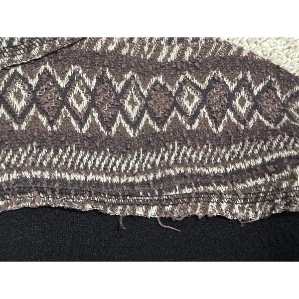 We The Free People At The Lodge Sweater Cropped Cowl Neck Fair Isle Knit Size S - Image 8