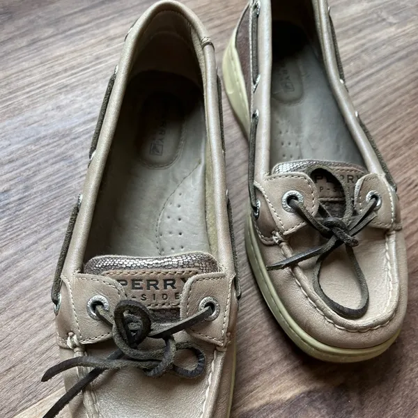 Sperry Topsider Woman’s Angelfish Metallic Boat Shoes 5.5 - Image 2