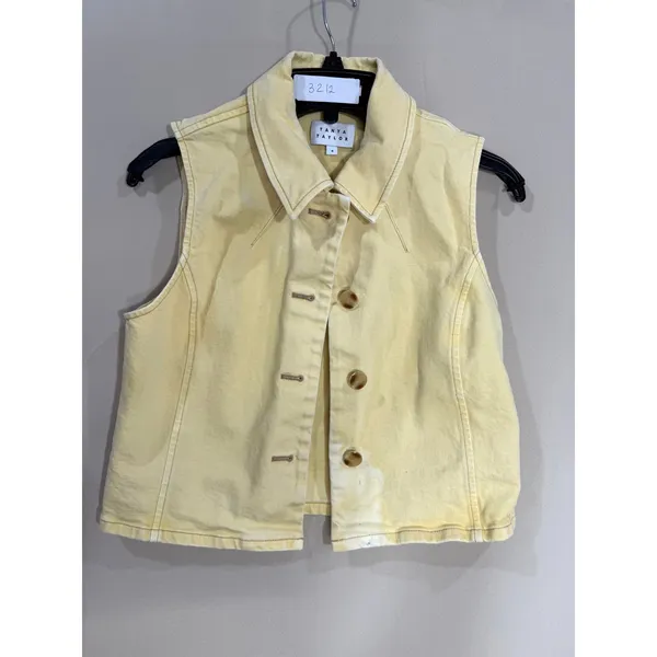 Tanya Taylor Parton yellow Vest Size 4 - Image 2