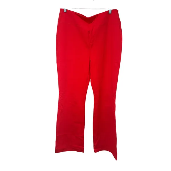 Halara NWT Flex SculptKnit High Waisted Flare Work Pants Red Size Large‎ Tall - Image 3