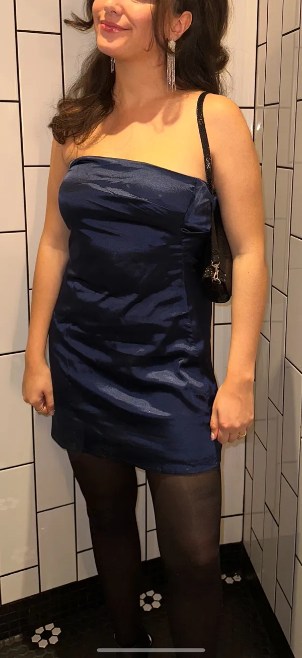 Princess Polly Shaya Strapless Mini Dress Navy - Image 2