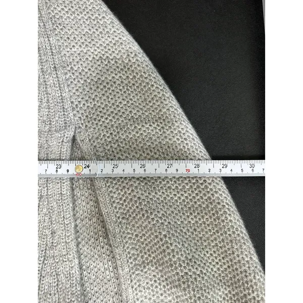 Banana Republic Womens Gray Oversized Sleeveless Zip Front‎ Sweater Vest M/L - Image 9