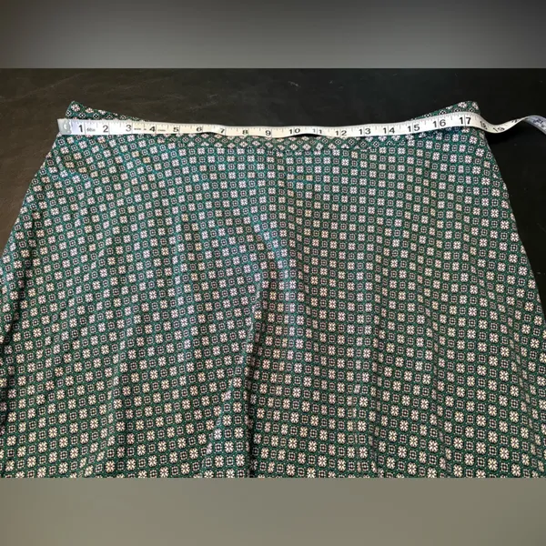 J. Jill Black and Cream Geometric A-Line Skirt - Image 8