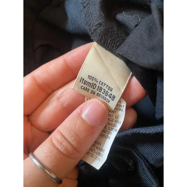 L.L. Bean Black Pleated Front Trouser Pants High Rise Relaxed Fit Structured - Image 6