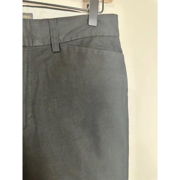 Banana Republic Vintage Essential Stretch Trouser Black Straight Leg Pants‎ 6R - Image 3