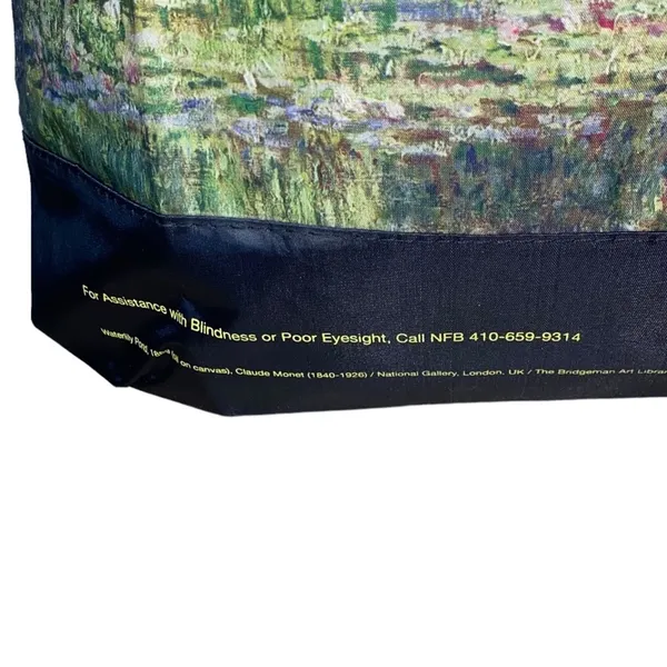 Claude Monet Water Lily Pond‎ Tote Bag Bridgeman Art Gallery Reusable Museum Art - Image 5