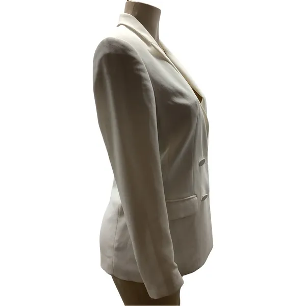 Express Size Small Cream Double Button Blazer Jacket. Preloved - Image 2