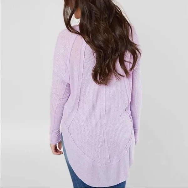 Free People Catalina Waffle Knit Thermal Top - Image 3
