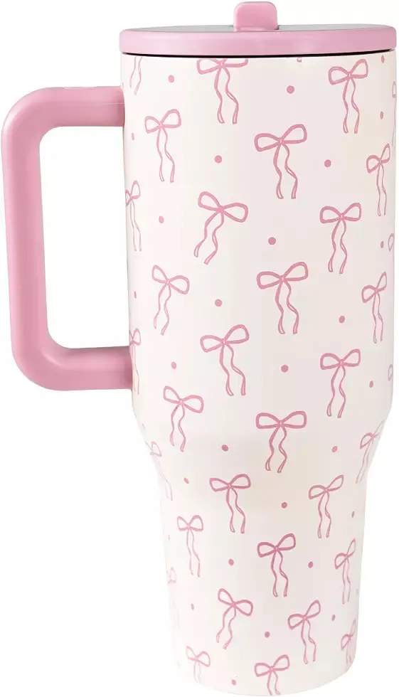 hydrojug 40oz tumbler Pink - Image 2