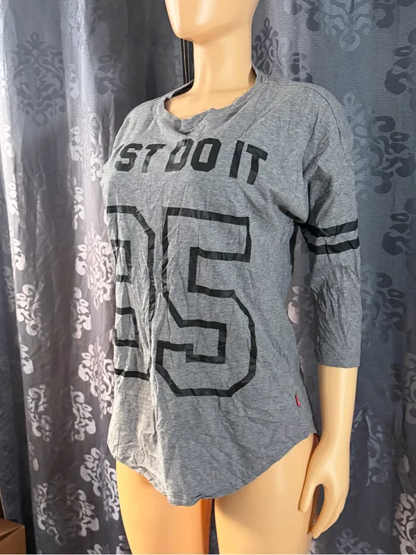 Nike Gray 'JUST DO IT' 95 Long Sleeve Shirt - Image 3