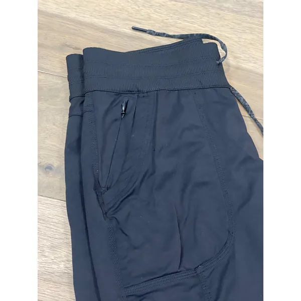 The North Face Ruched Joggers Size M Black Activewear Pants With Pockets - Image 11