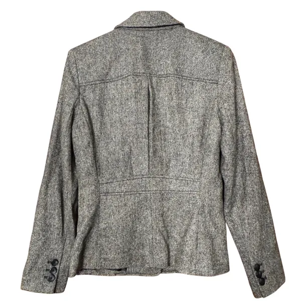 Eddie‎ Bauer Women's Tweed Wool Blend Blazer Brown Tan Sz 2 Academia Equestrian - Image 2