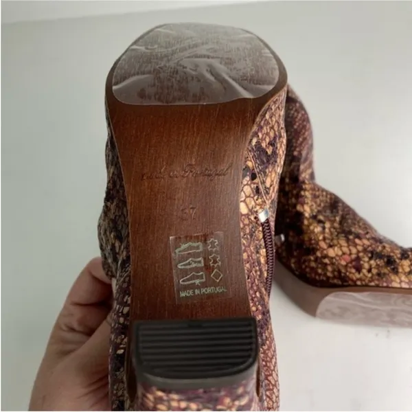 Free People Snake Print Western Boots - Image 3