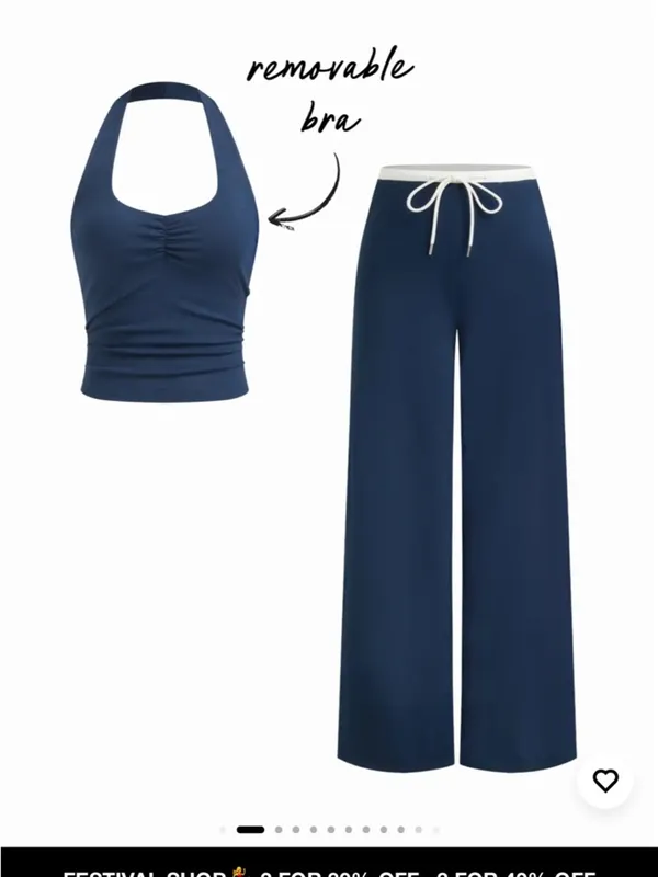 Cider Navy Loungewear Set NEW - Image 2