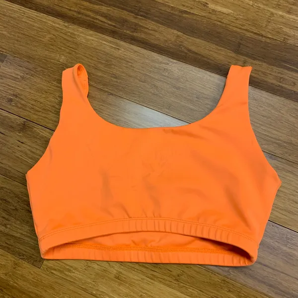Year Of Ours Sports Bra Womens Small Activewear Top Athletic Workout Gym‎ Orange - Image 2