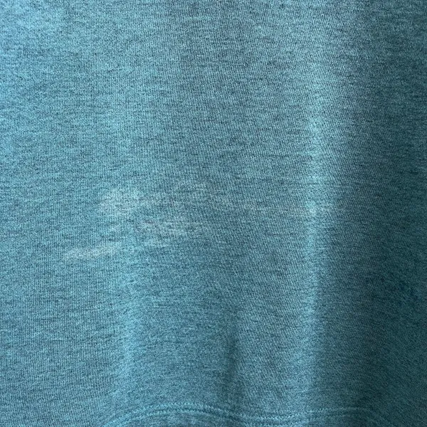 Vintage 90s Blue Yosemite Embroidered Wolf Mountain Crewneck Pullover Sweatshirt - Image 6