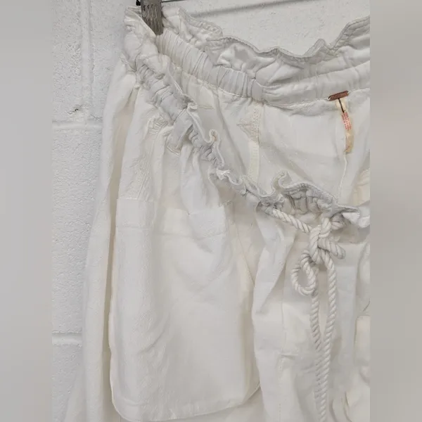 New Free people this is the one pant trouser white szS Small harem solid white - Image 6