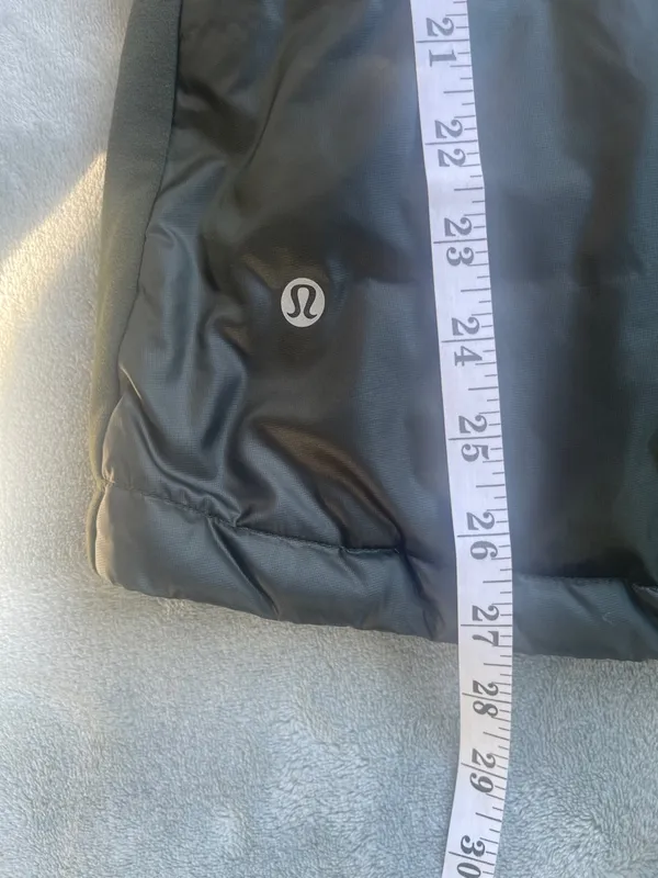 Lululemon Down For A Run II Olive Green Quilted Puffer Vest hiking run fall 12 - Image 6