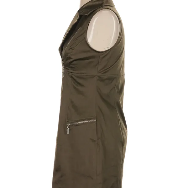 Bebe Olive Zip-Up Mini Vest Dress - Image 4
