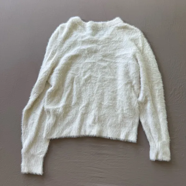 Old Navy Fuzzy Eyelash Crewneck Sweater - Image 6