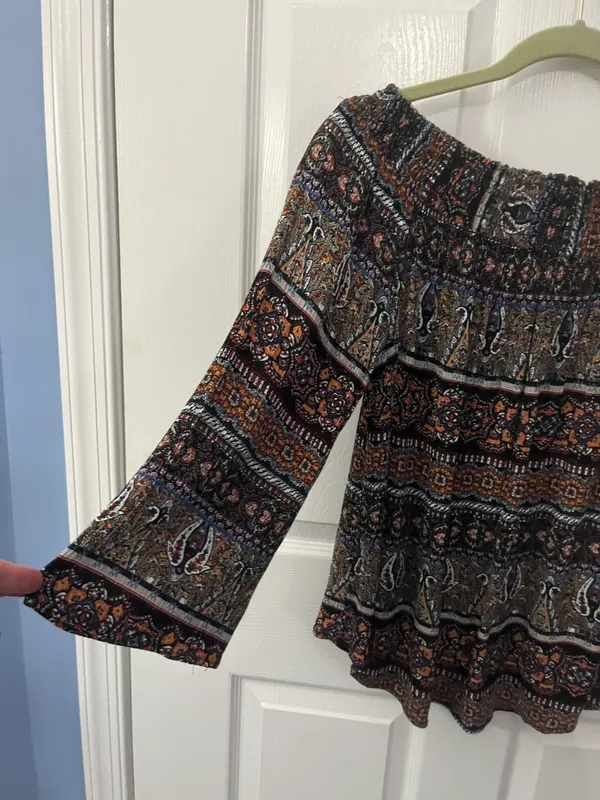 Living Doll Size Large Boho 3/4 Sleeve Top - Image 4