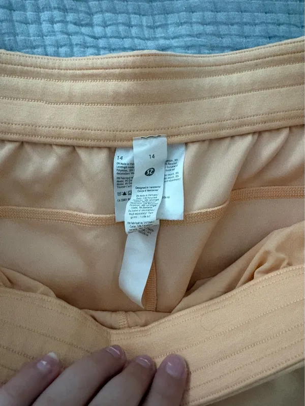 Orange Lululemon Shorts - Image 2