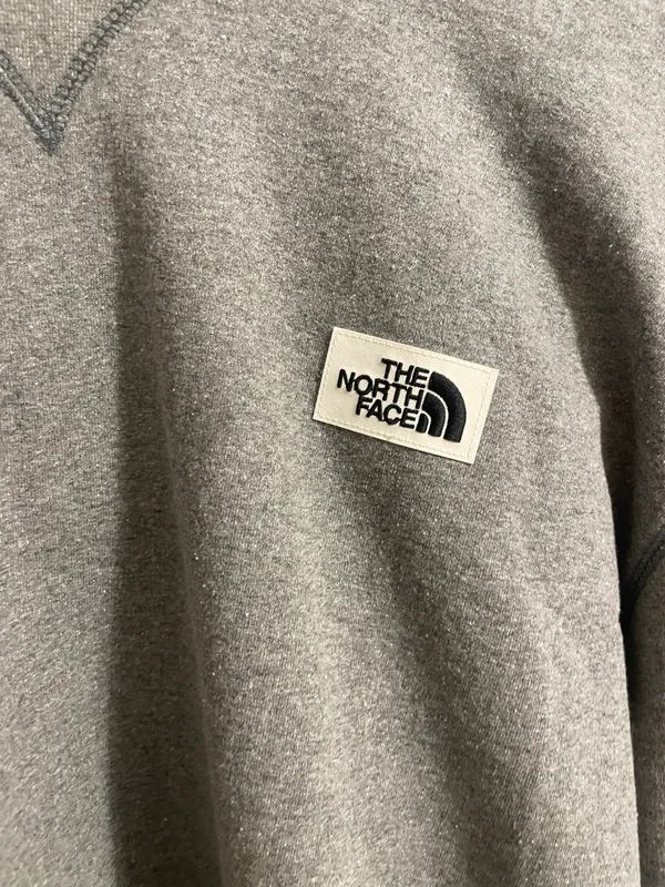 The North Face Gray Heritage Patch Crewneck - Image 4