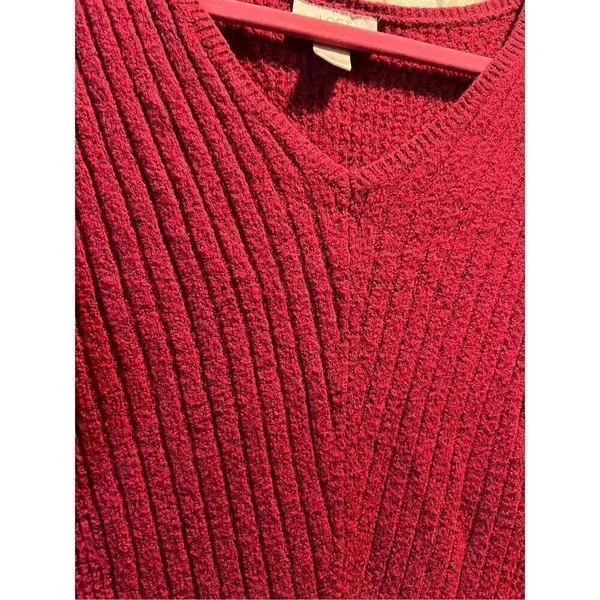 Loft V-Neck Pullover Sweater Woman’s Size Small - Image 3