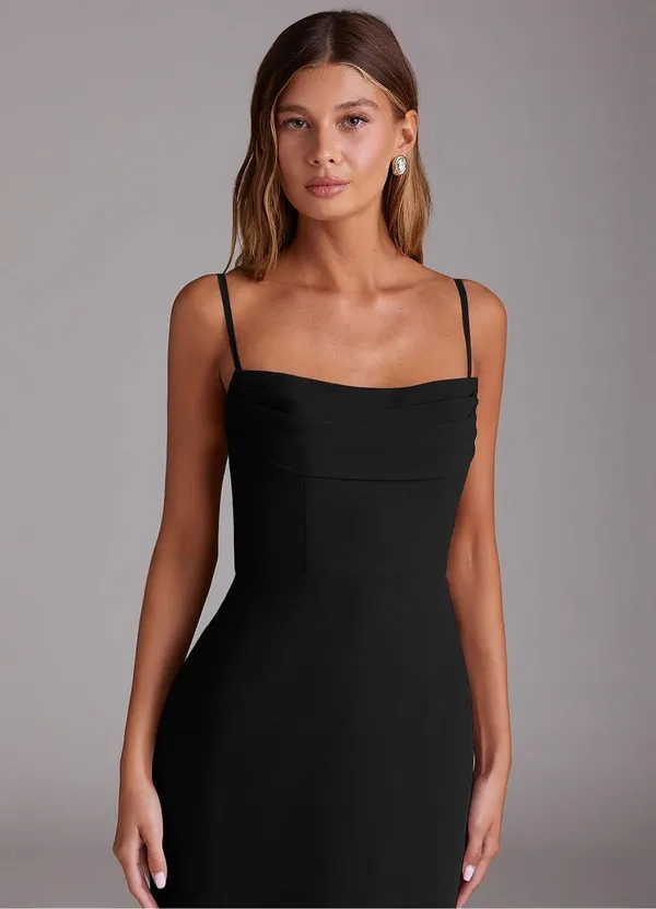 ✨Azazie Black A-Line Off the Shoulder Chiffon Convertible Sz A2 Dress✨ - Image 4