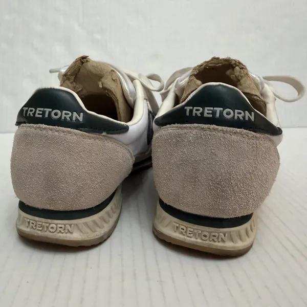 Tretorn Rawlins 2.0 Shoes Womens 6.5 White Beige Leather Colorblock Sneakers - Image 4
