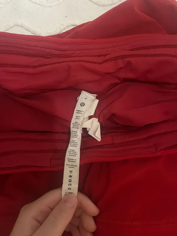Lululemon Red Rival Skirt Size 6 - Image 4