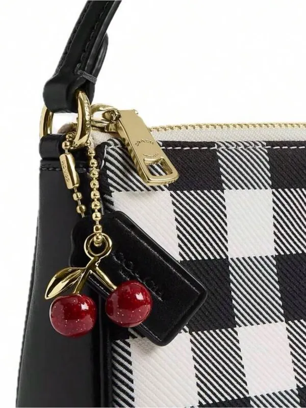 Coach Nolita 19 With Gingham Print And Charm - Image 9