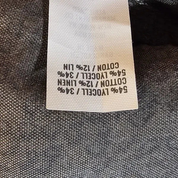 NWT Aerie Womens Dark Gray Linen Blend Shirts‎ XXS - Image 4