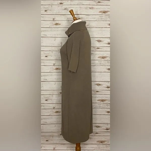 Calvin Klein zippered cowl/turtleneck sweater dress - Image 6