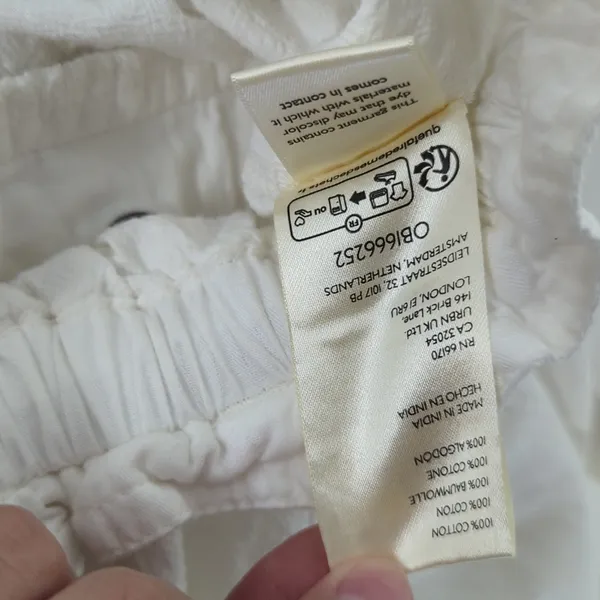 New Free people this is the one pant trouser white szS Small harem solid white - Image 10