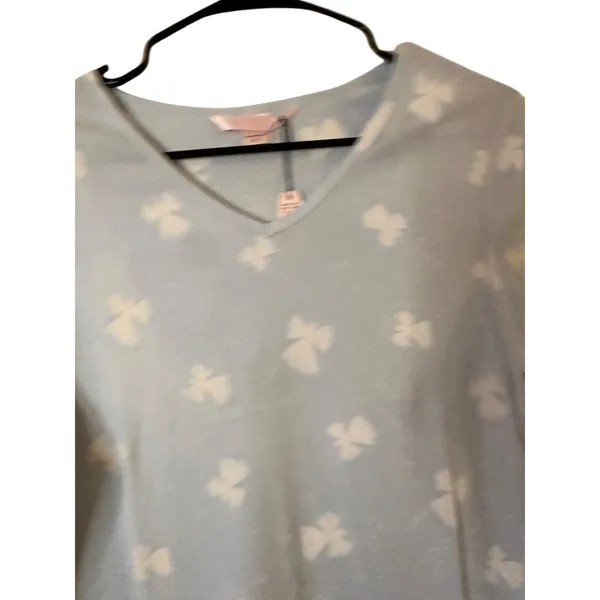 Victoria's Secret Baby Blue Angel Clouds Long Sleeve Nightgown Women Sz S - Image 7