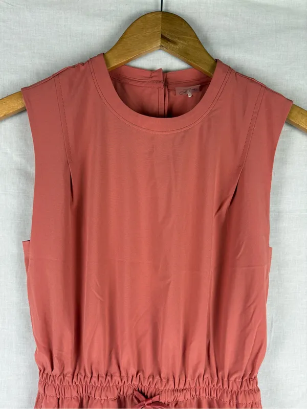 CALIA by Carrie Underwood Women's Dolphin Hem Extended Shoulder Dress Rose XS - Image 2